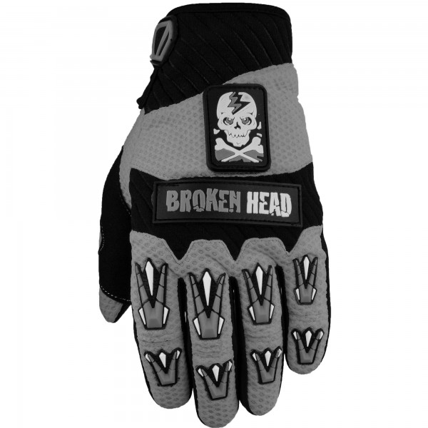 Broken Head MX-Handschuhe Faustschlag Grau